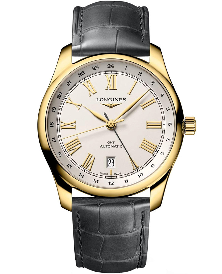 Часы Longines Master Collection GMT L2.844.6.71.2 — мужские, белый