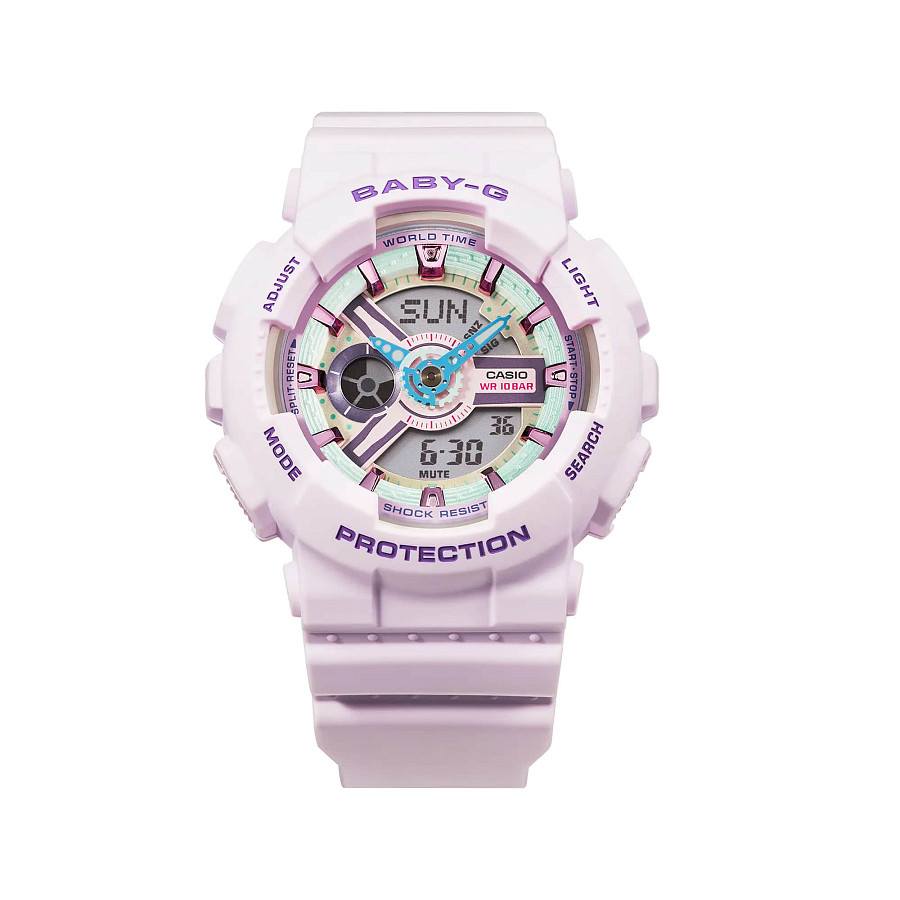 Часы Casio Baby-G BA-110XPM-6A — кварцевые, пластик