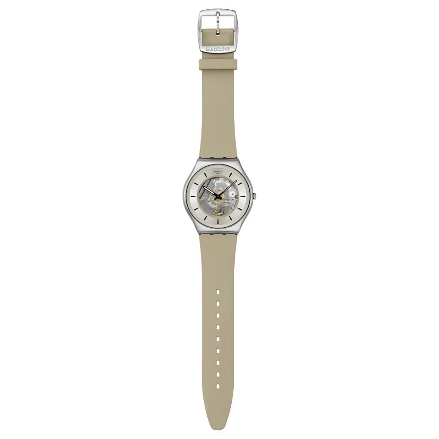 Часы Swatch Skin Irony 42 Lacquered SS07S145 — серый, сталь металл