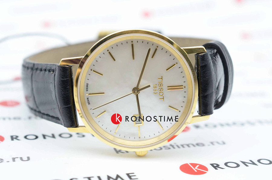Часы Tissot Goldrun Sapphire Lady 18K Gold T922.210.16.111.00 — кожаный, женские