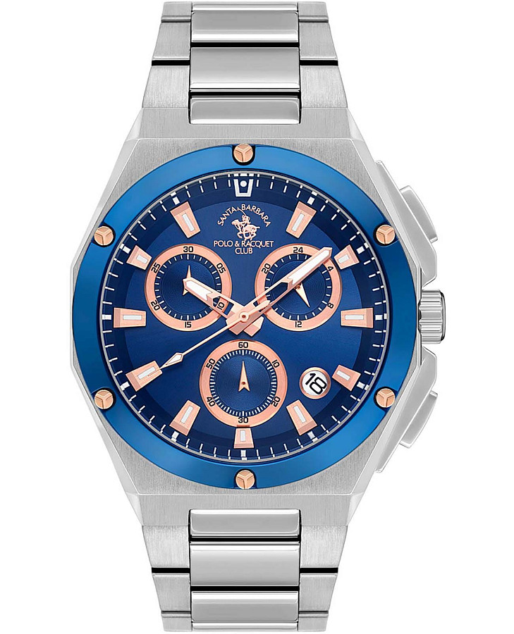 Часы Santa Barbara Polo & Racquet Club Prive SB.1.10577-5 — мужские, синий