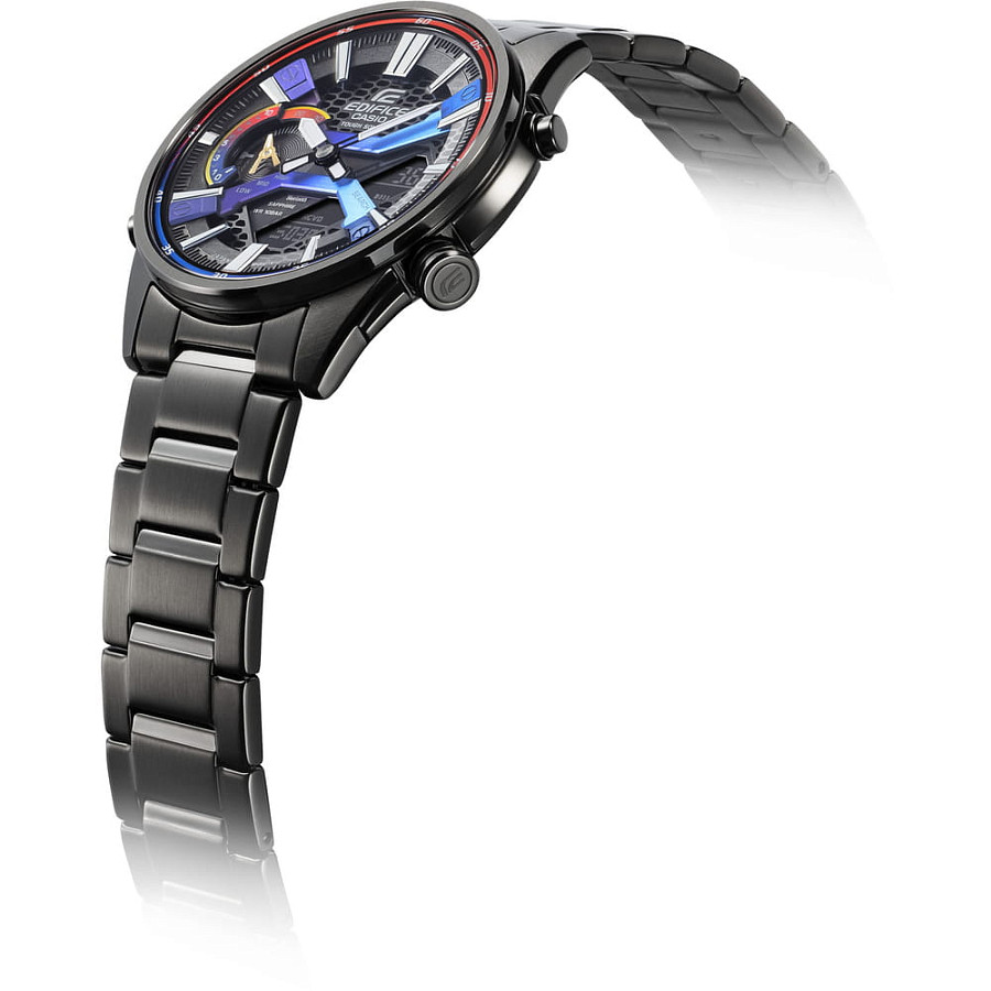 Часы Casio Edifice ECB-S100HG-1A — мужские, сталь с ip покрытием