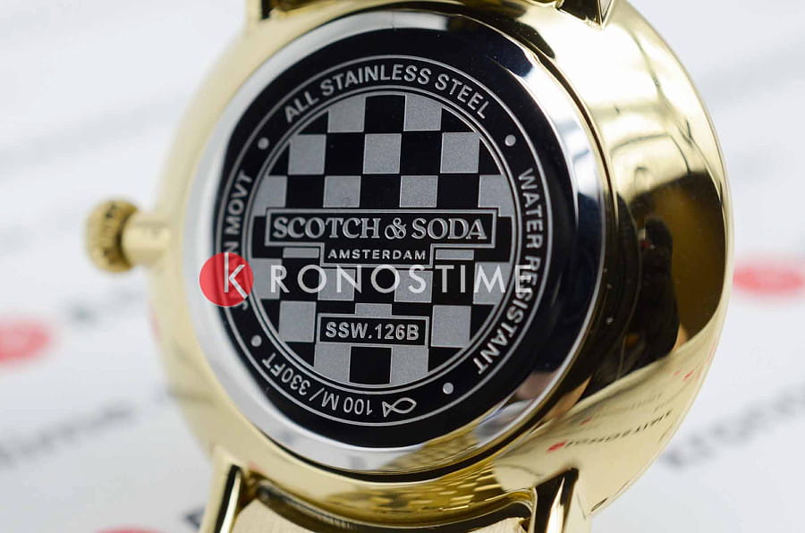 Часы Scotch&Soda SSW.126B — женские, нержавеющая сталь с pvd-покрытием