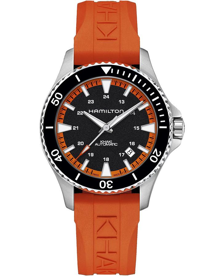 Часы Hamilton Khaki Navy Scuba Auto H82395331 — мужские, черный