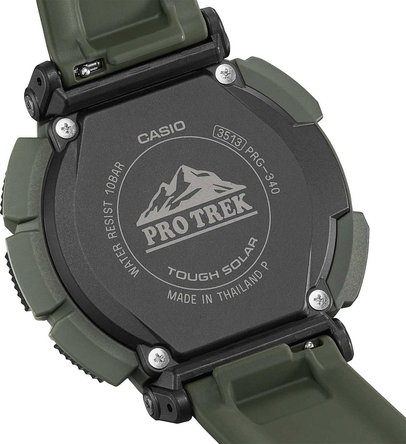 Часы Casio Pro Trek PRG-340-3DR (PRG-340-3E) — пластик, мужские