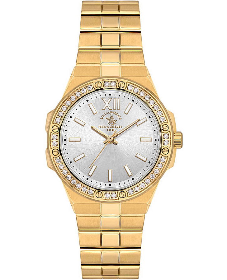 Часы Santa Barbara Polo & Racquet Club Luxury SB.1.10575-2 — женские, серебристый