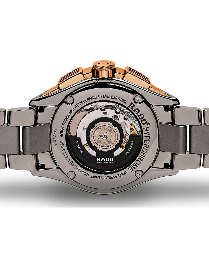 Часы Rado Hyperchrome Automatic Chronograph R32118102 — механические, металл керамика сталь