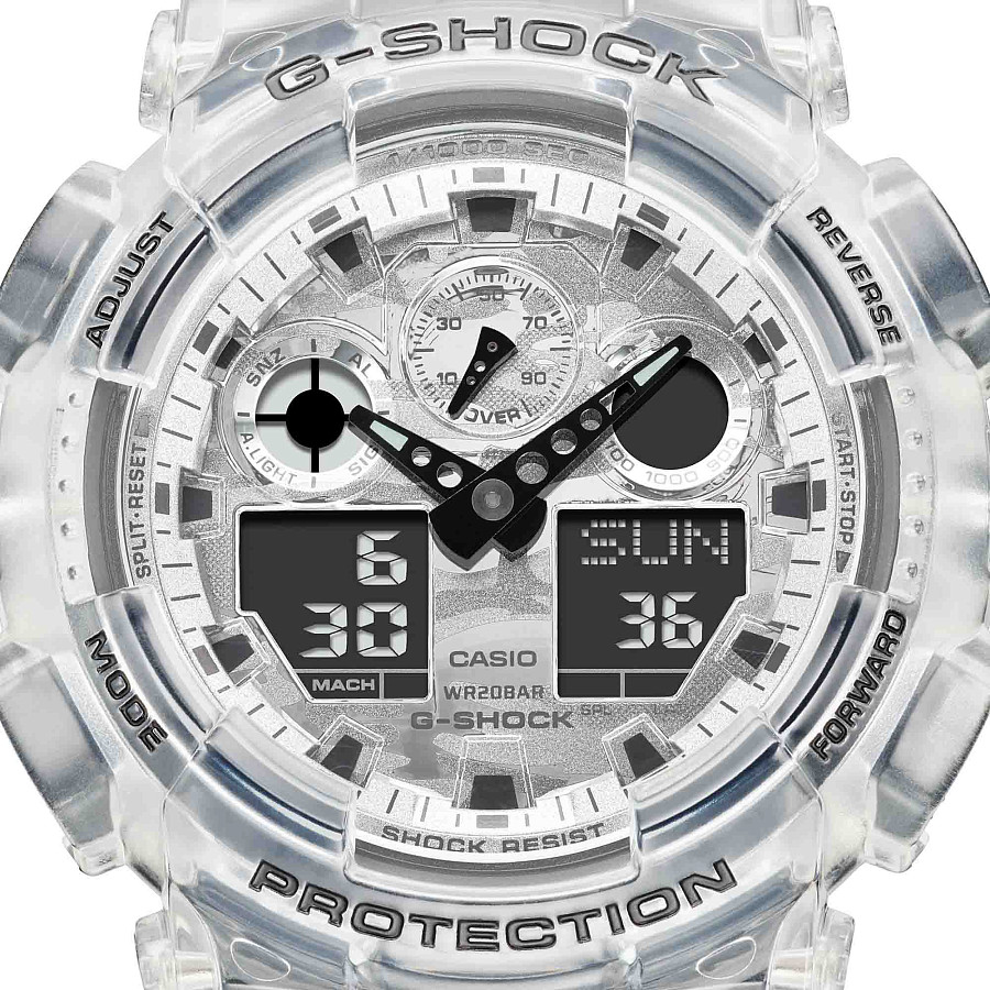 Часы Casio G-Shock GA-100SKC-1A — пластик, мужские