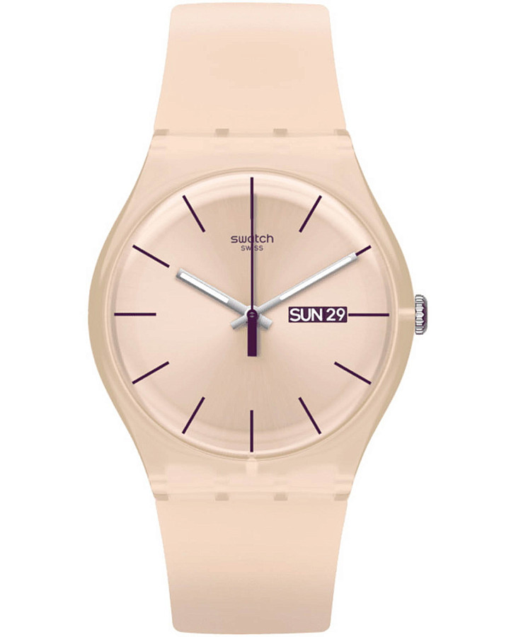 Часы Swatch New Gent SUOT700 — женские, розовый