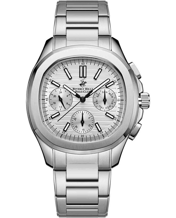 Часы Beverly Hills Polo Club BP3212X.330 — мужские, серебристый