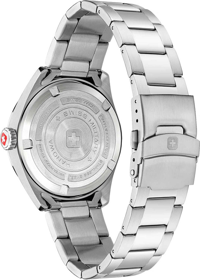 Часы Swiss Military Hanowa Maxed SMWGH0001602 — мужские, серебристый