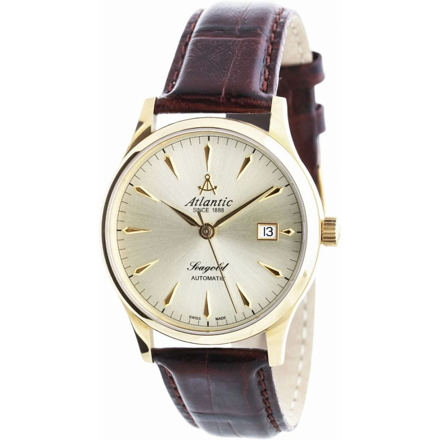 Часы Atlantic Seagold 95743.65.31 — механические, золото металл