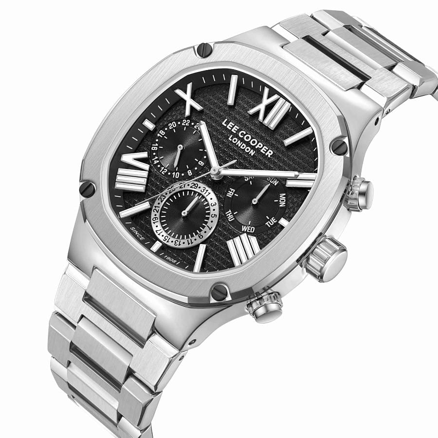 Часы Lee Cooper LC08146.350 — кварцевые, металл суперметалл