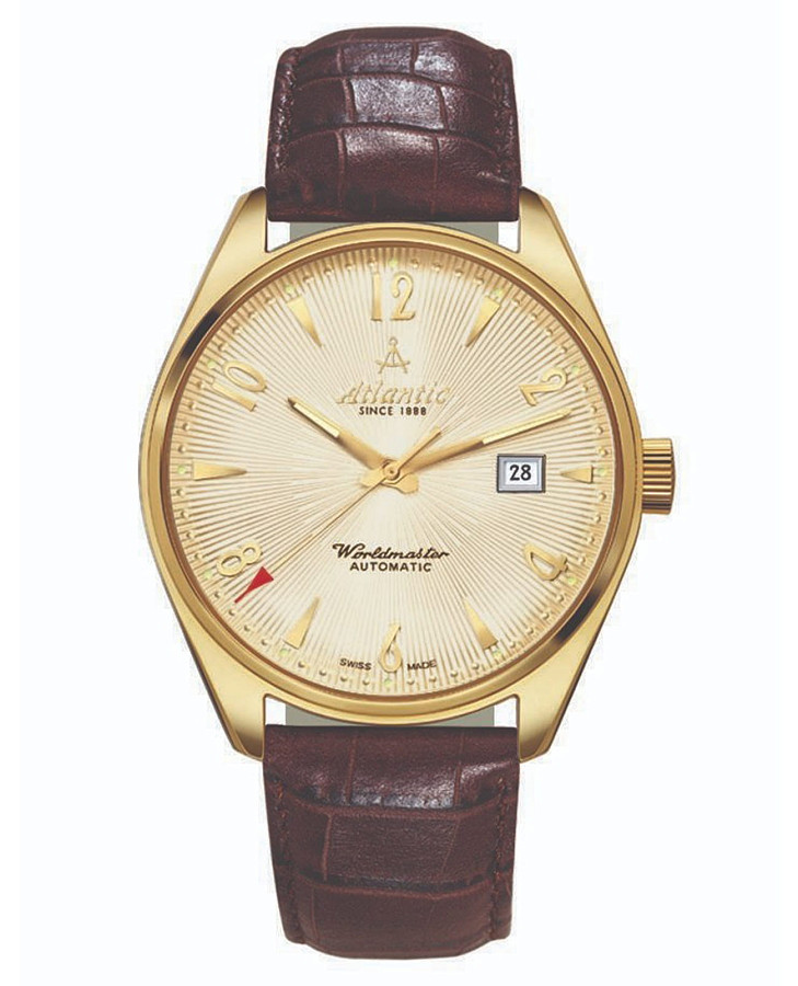 Часы Atlantic 51750.45.35 — мужские, желтый
