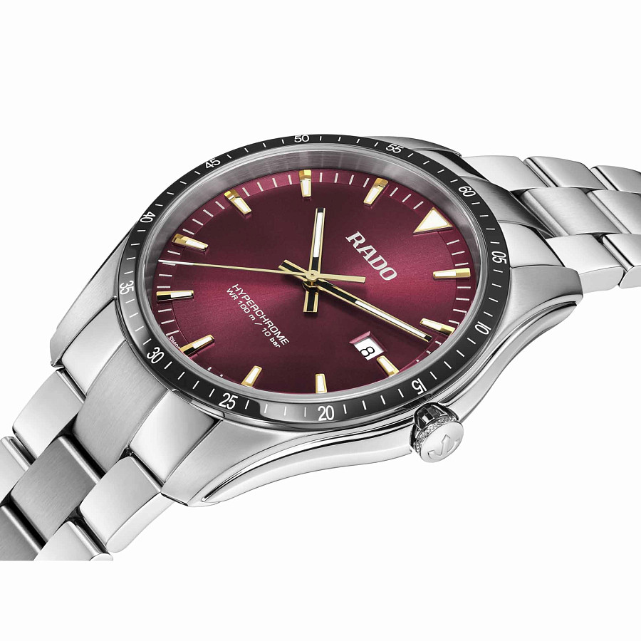 Часы Rado Hyperchrome R32502403 — кварцевые, сталь металл керамика