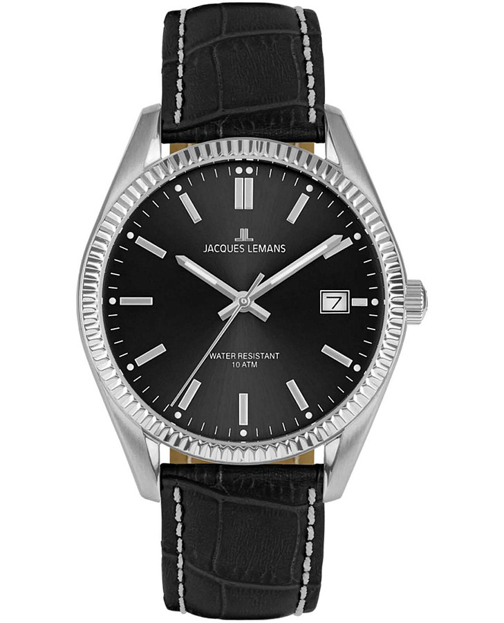 Часы Jacques Lemans Derby 50-3P — мужские, черный