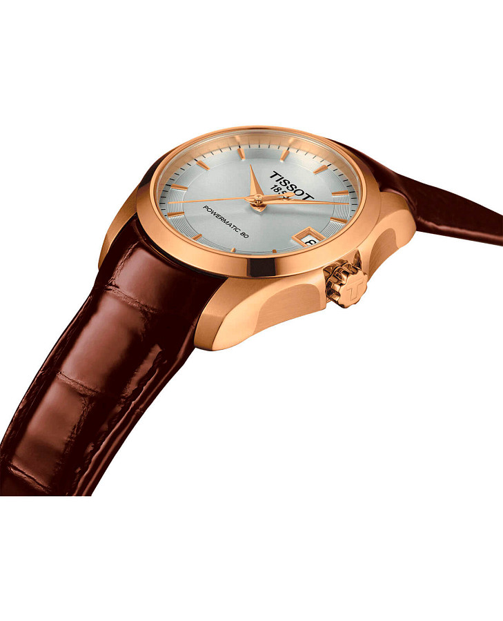 Часы Tissot Couturier Powermatic 80 Lady T035.207.36.031.00 — кожаный, женские