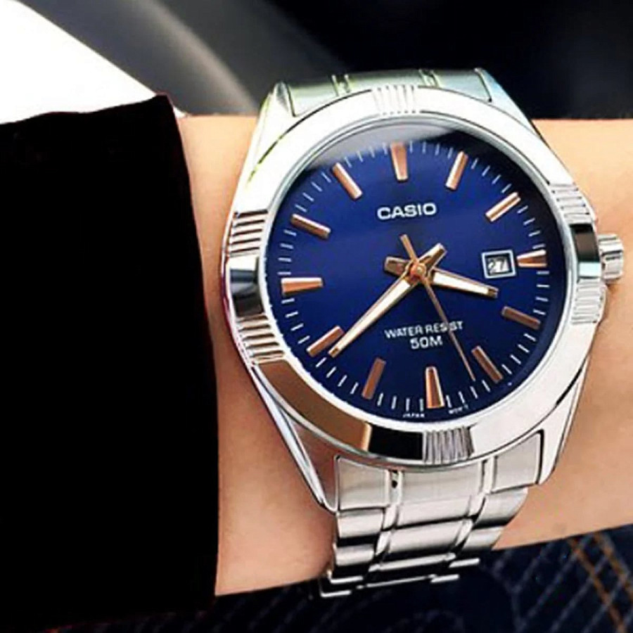 Часы Casio Collection MTP-1308D-2AVDF (MTP-1308D-2A) — сталь металл, Япония