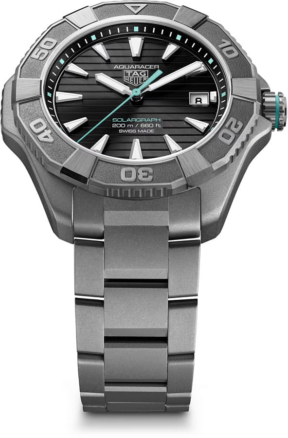 Часы TAG Heuer Aquaracer Professional 200 Solargraph WBP1184.BF0008 — металл титан, Швейцария