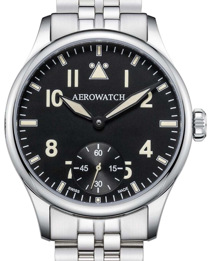 Часы Aerowatch Renaissance 55981 AA02 M — механические, сталь металл