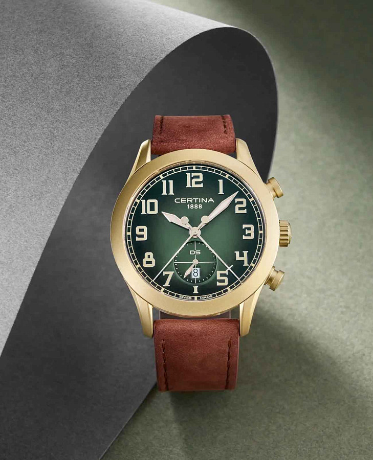 Часы Certina DS Pilot C024.617.36.092.00 — сталь металл, нержавеющая сталь