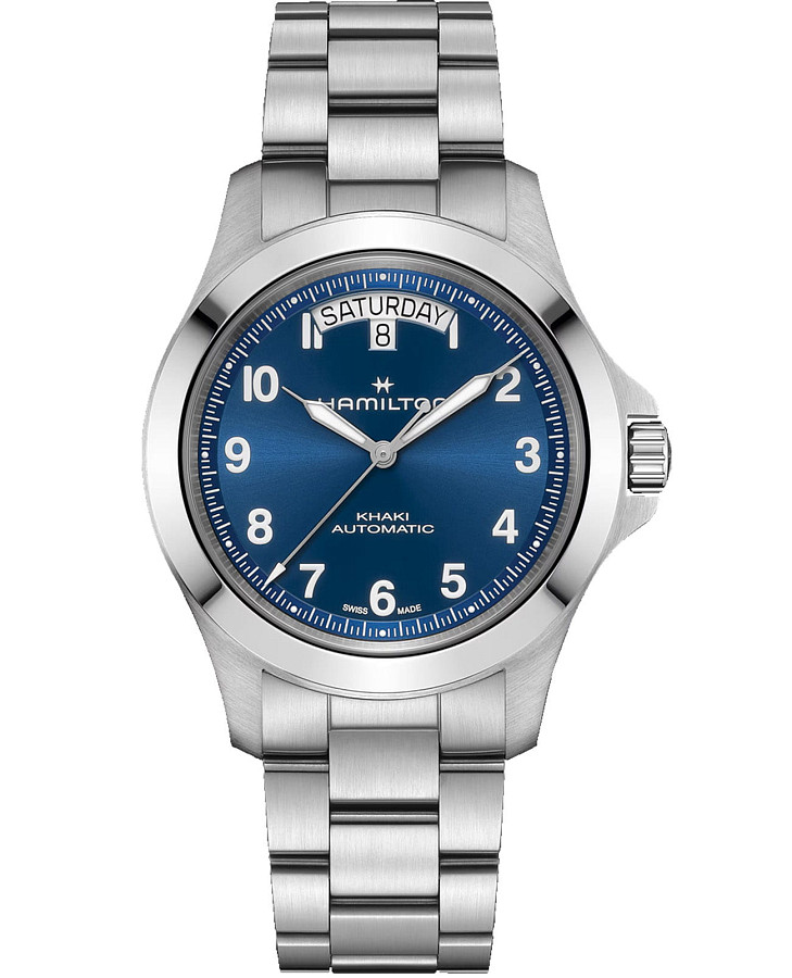 Часы Hamilton Khaki Field King Day-Date H64475140 — мужские, синий