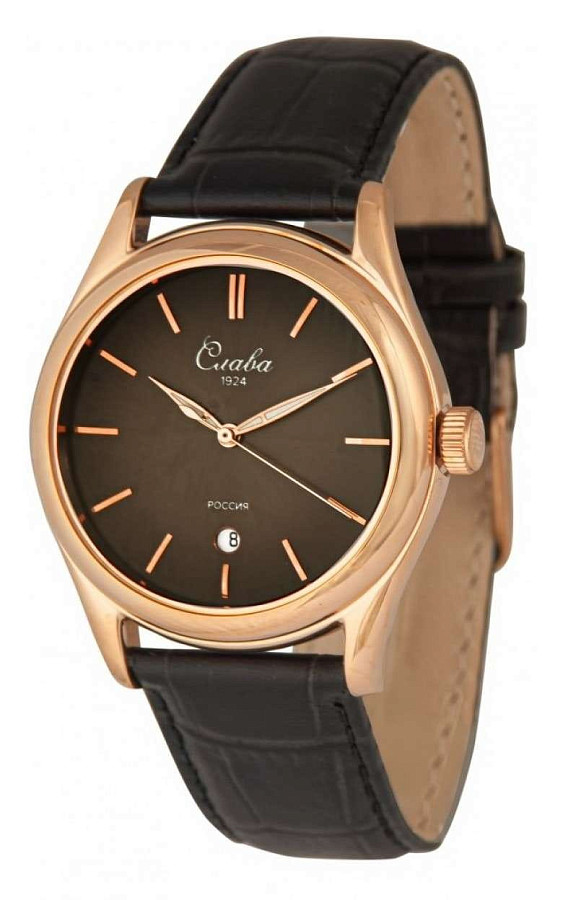 Часы Слава Сенат 2493522/300-2115 — кварцевые, металл сталь