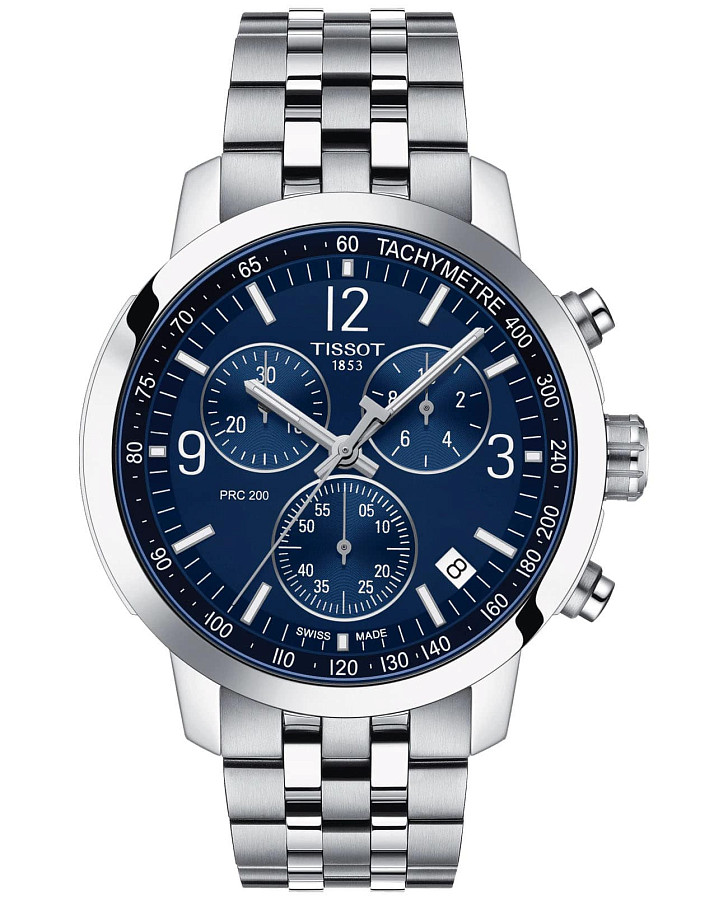Часы Tissot PRC 200 Chronograph T114.417.11.047.00 — мужские, синий