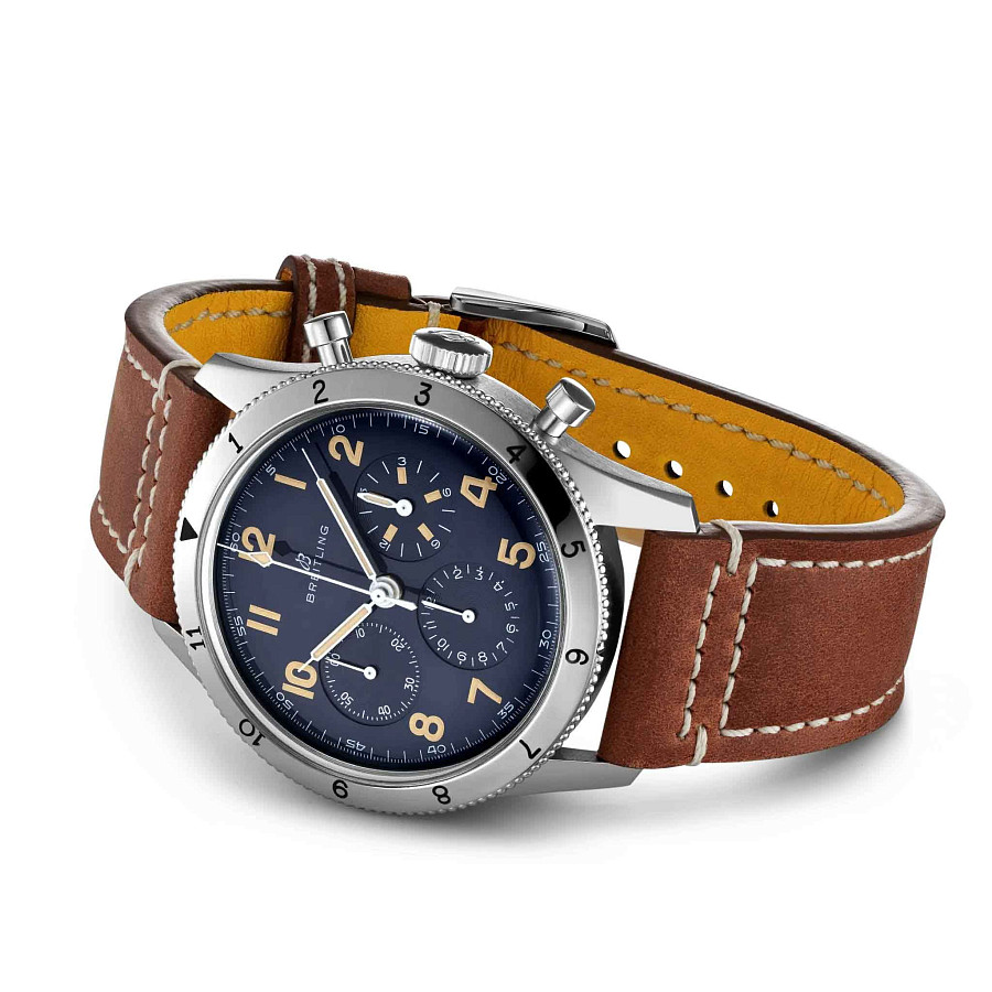 Часы Breitling Classic AVI AVI 1953 Edition LB0920131C1X1 — металл сталь платина, Швейцария