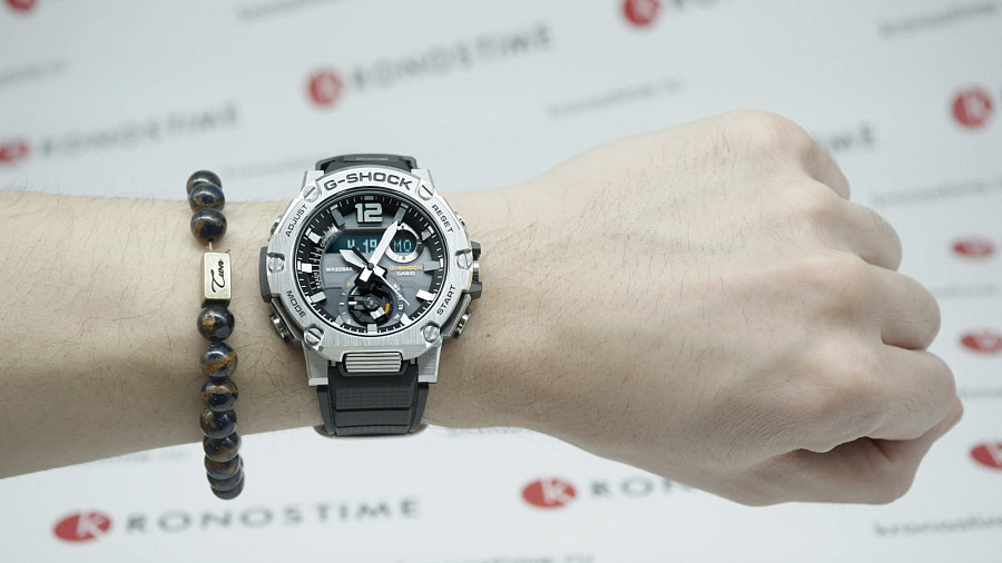 Часы Casio G-Shock GST-B300S-1A — мужские, электронные