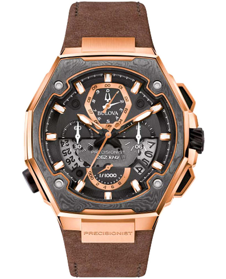 Часы Bulova Precisionist 98B356 — мужские, черный