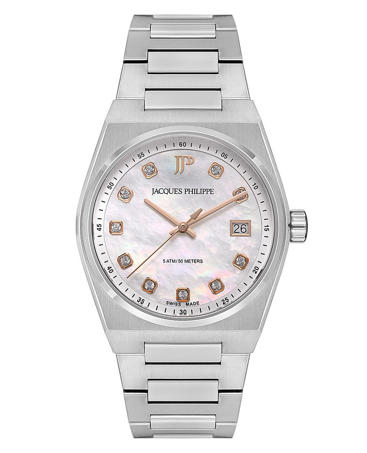 Часы Jacques Philippe Aurora JPQLS521386S — женские, перламутровый