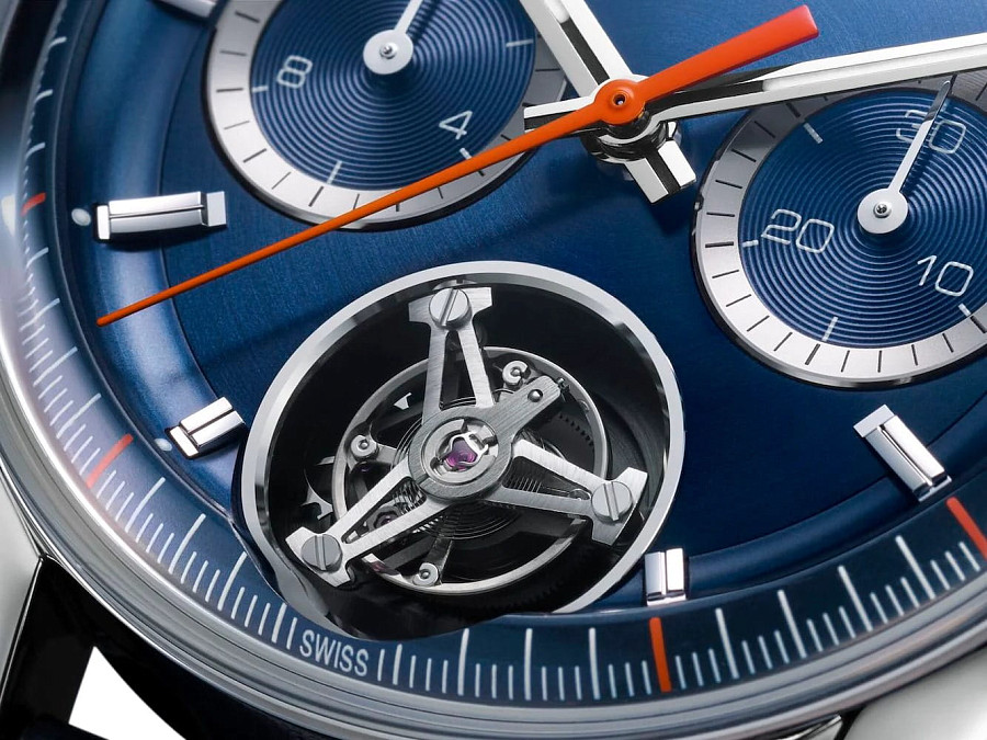 Часы TAG Heuer Carrera Chronograph Tourbillon CBS5010.FC6543 — кожаный, мужские