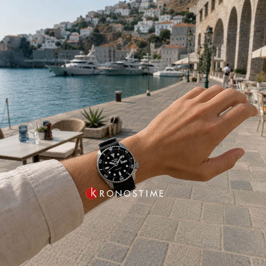 Часы Seiko 5 Sports SRPD55K3S — черный, механические