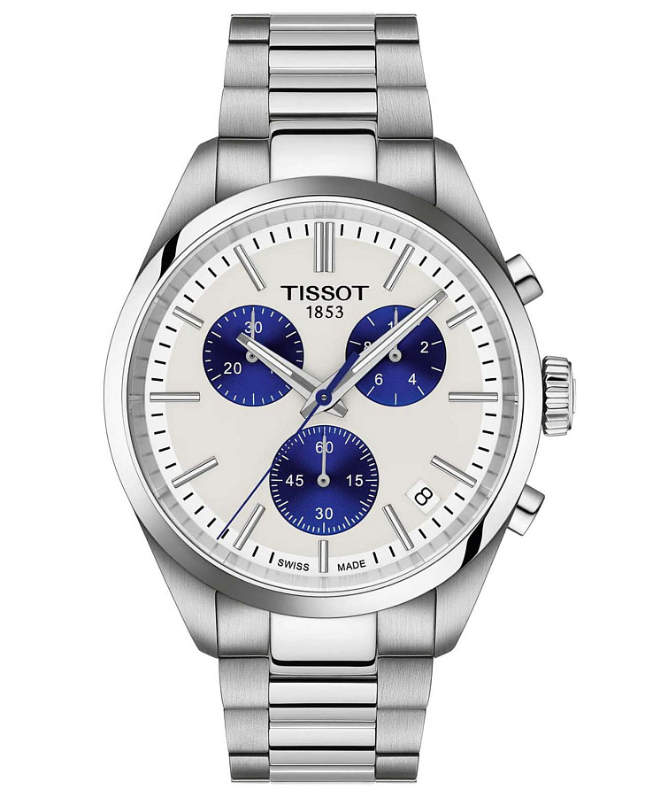 Часы Tissot PR 100 Chronograph T150.417.11.011.00 — мужские, белый