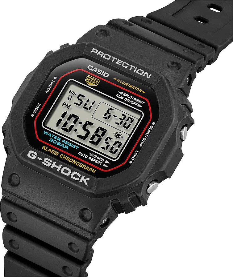 Часы Casio G-Shock DW-5600RL-1 — электронные, пластик