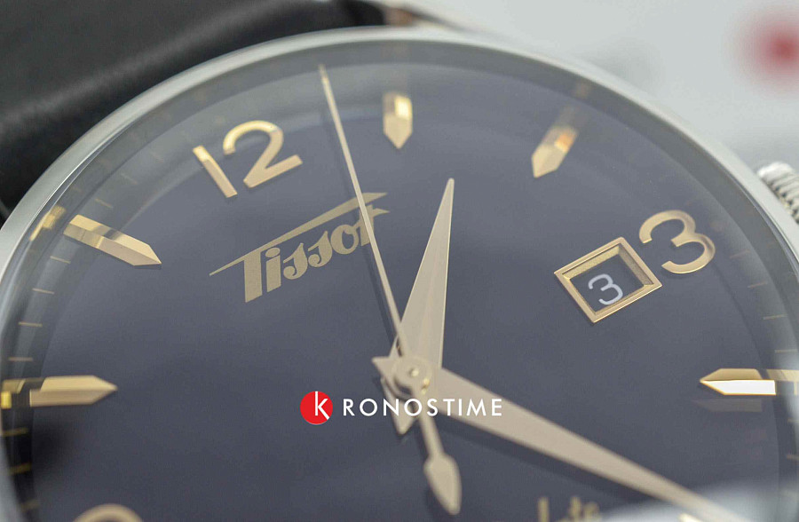 Часы Tissot Heritage Visodate T118.410.16.057.01 — мужские, кожаный