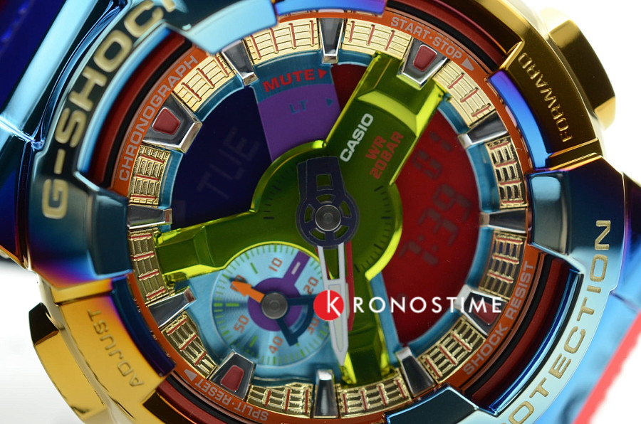 Часы Casio G-Shock GM-110RB-2A — сталь пластик, Япония
