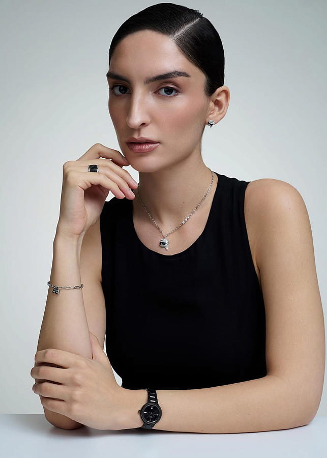Часы Подвеска Karl Lagerfeld Charms KLAYD06 с кристаллами