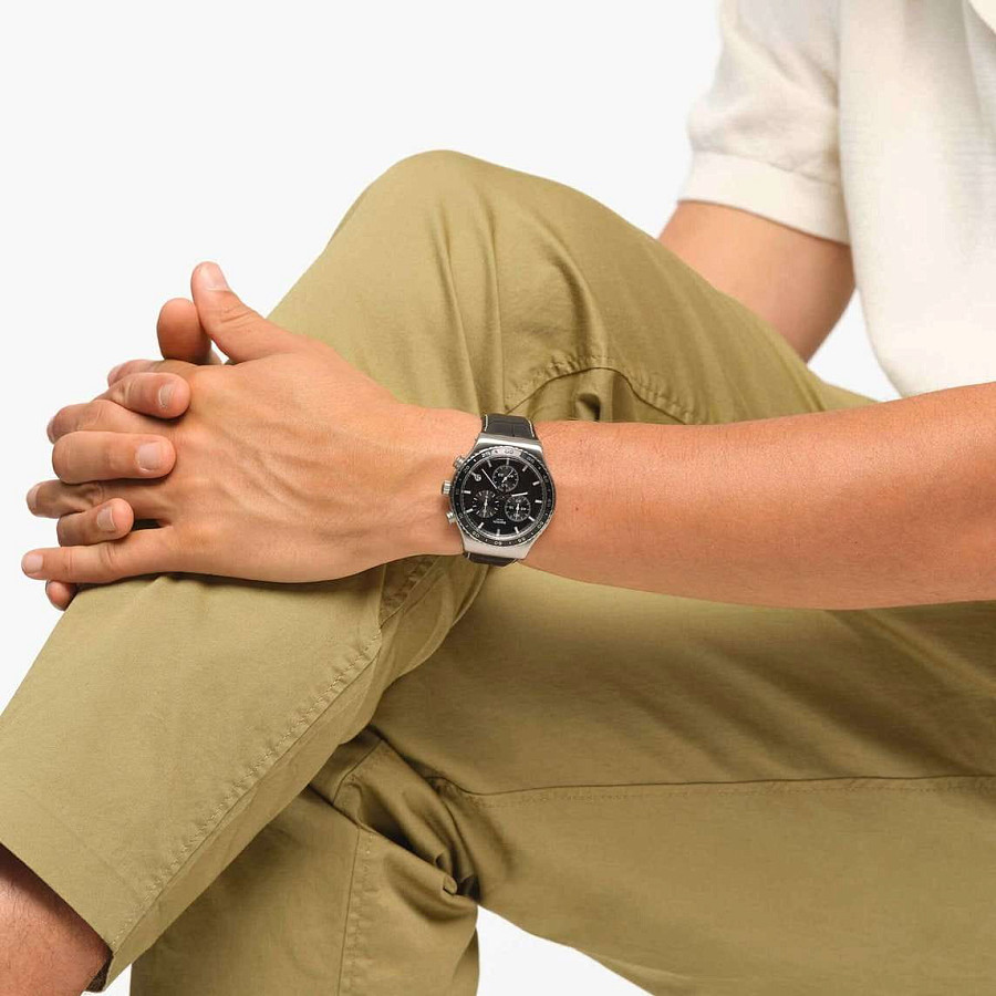 Часы Swatch I New Chrono YVS495 — кварцевые, Швейцария, мужские
