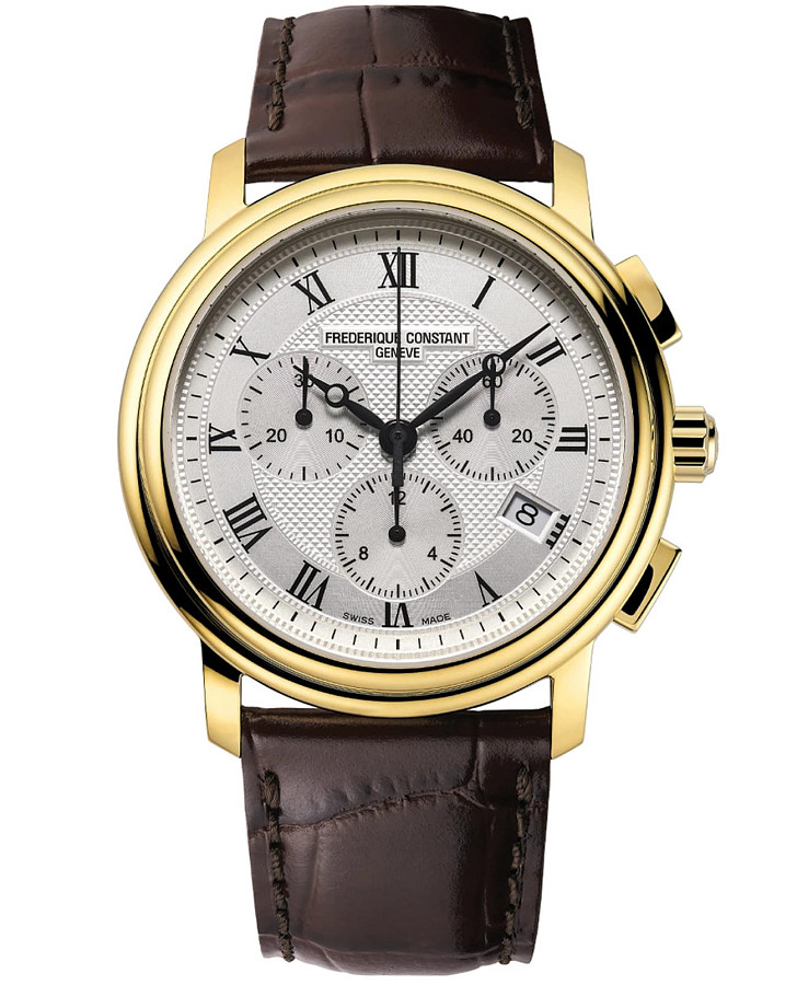 Часы Frederique Constant Classics Quartz Chronograph FC-292MC4P5 — мужские, белый