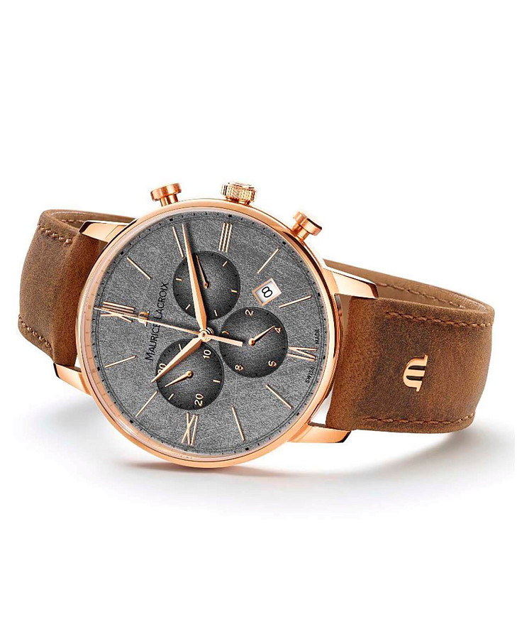 Часы Maurice Lacroix Eliros Chronograph EL1098-PVP01-210-1 — кварцевые, металл сталь