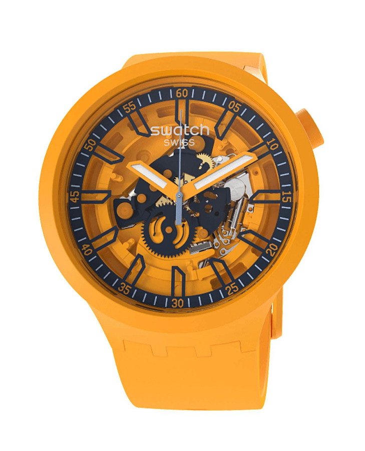 Часы Swatch Big Bold Lacquered SB01O101 — кварцевые, пластик