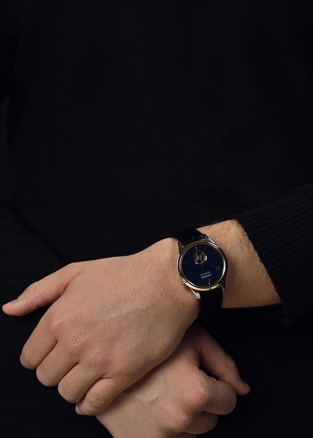 Часы Citizen Automatic NH9136-02L — механические, металл сталь
