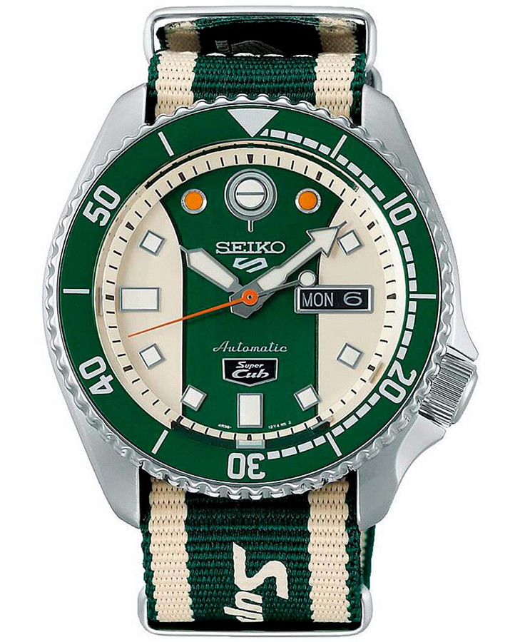 Часы Seiko 5 Sports SRPJ49K1 — мужские, зеленый