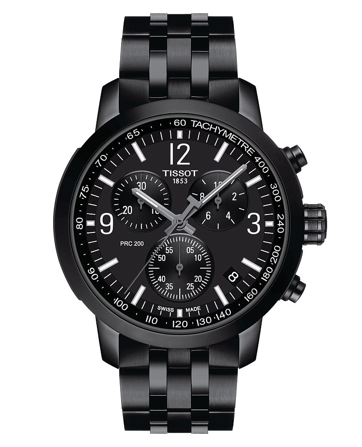 Часы Tissot PRC 200 Chronograph T114.417.33.057.00 — мужские, черный