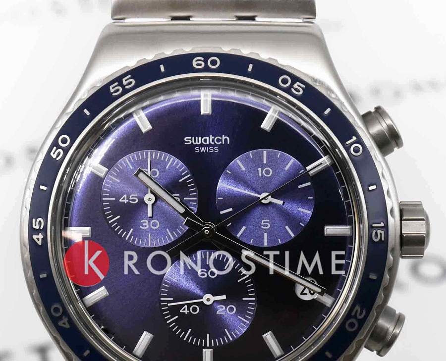 Часы Swatch I New Chrono YVS496G — сталь металл, Швейцария