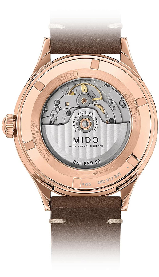 Часы Mido Multifort Patrimony M040.407.36.060.00 — механические, сталь металл