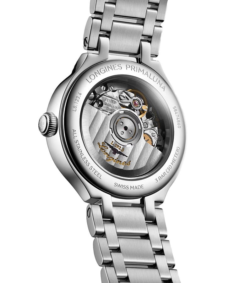 Часы Longines PrimaLuna L8.123.4.87.6 — нержавеющая сталь, женские