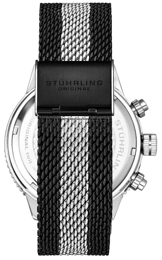 Часы Stuhrling Monaco 4015.5 — кварцевые, сталь металл